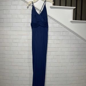 Davids bridal long strappy back bridesmaid dress